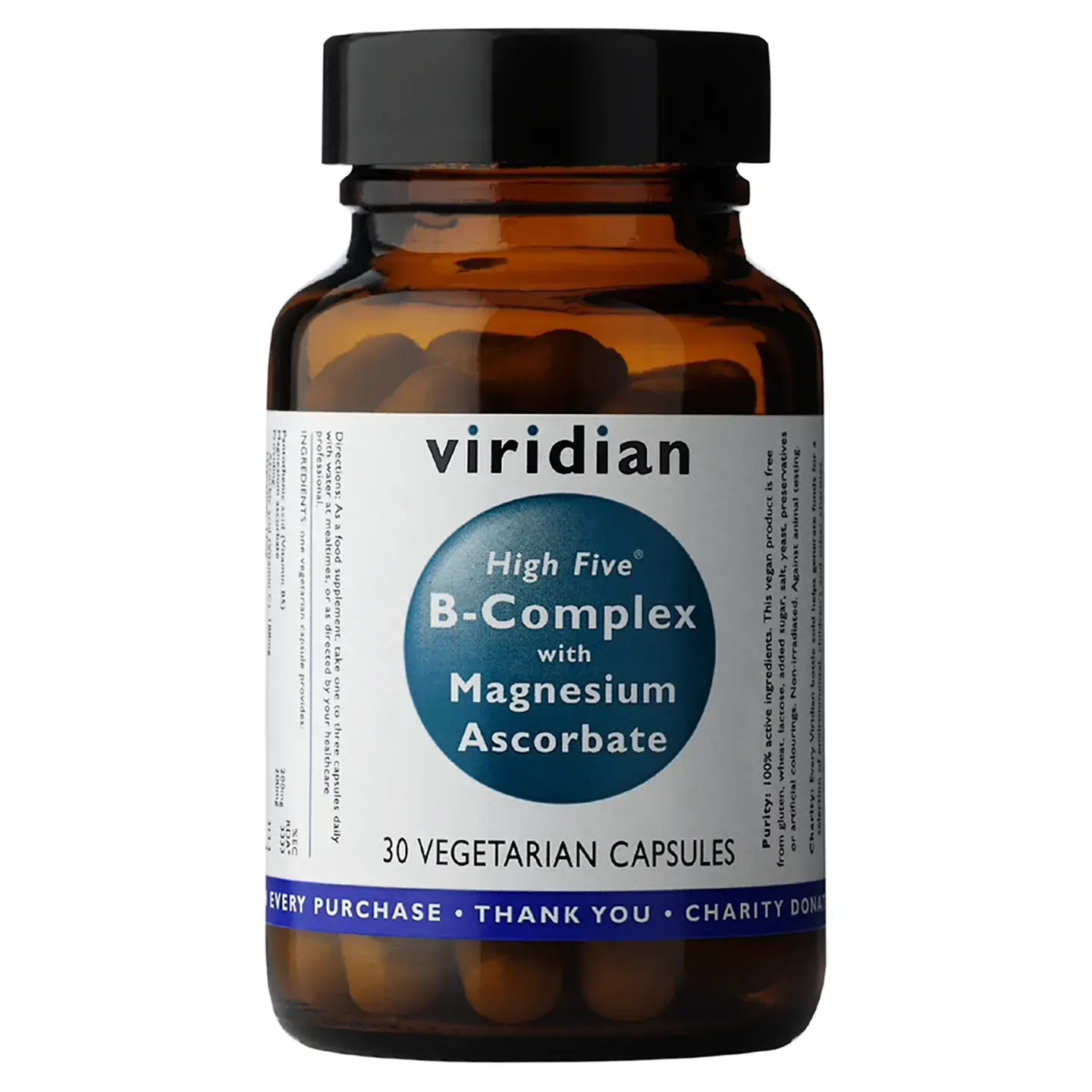 Viridian B-Complex with Magesium Ascorbate 30 Capsules