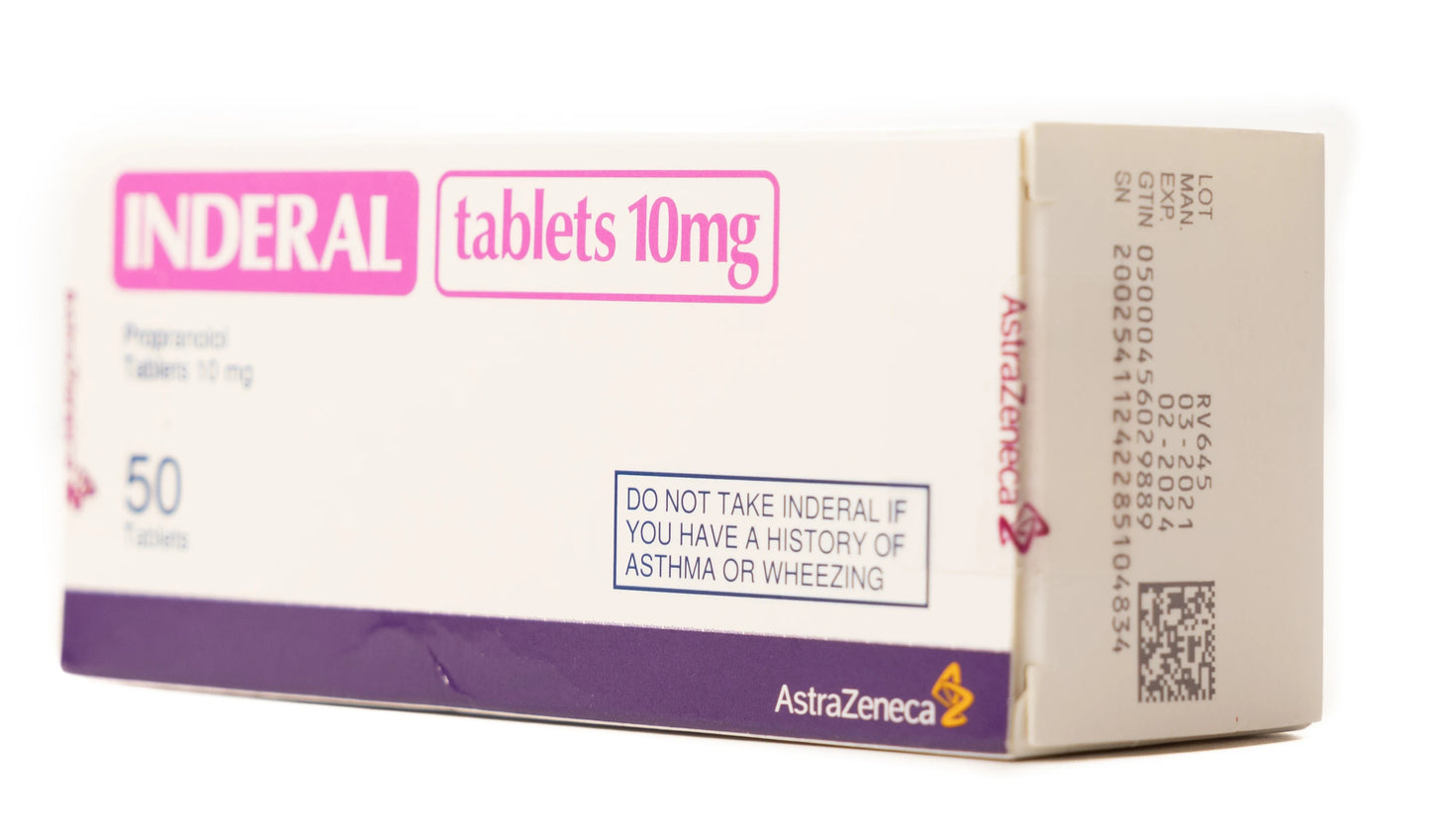 Inderal 10Mg 50 Tablets