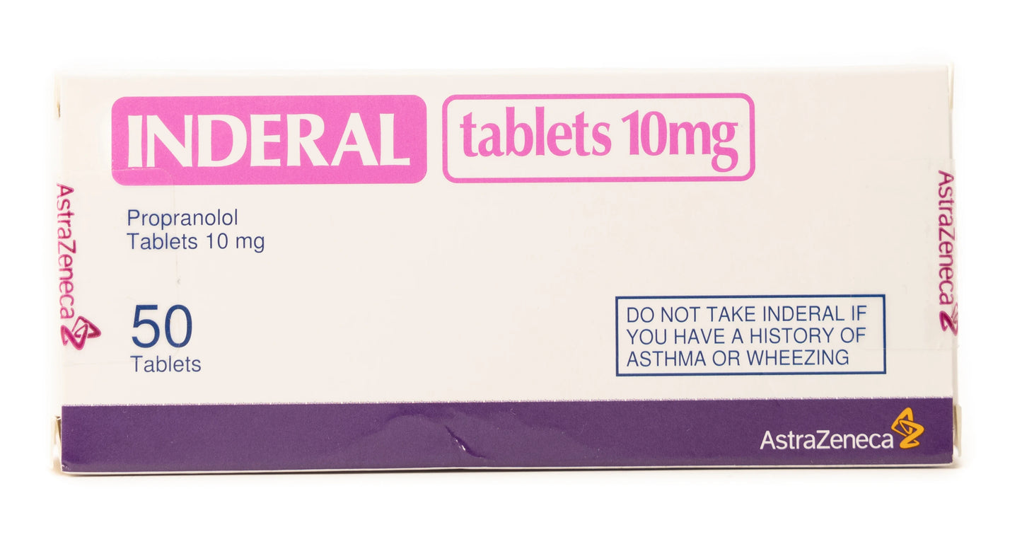 Inderal 10Mg 50 Tablets