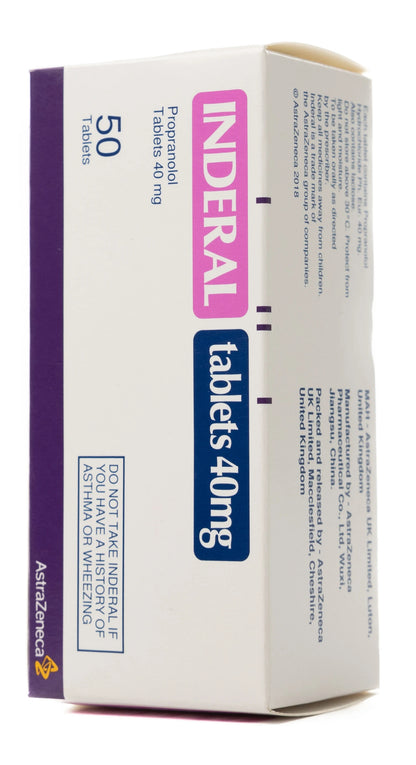 Inderal 40Mg 50 Tablets