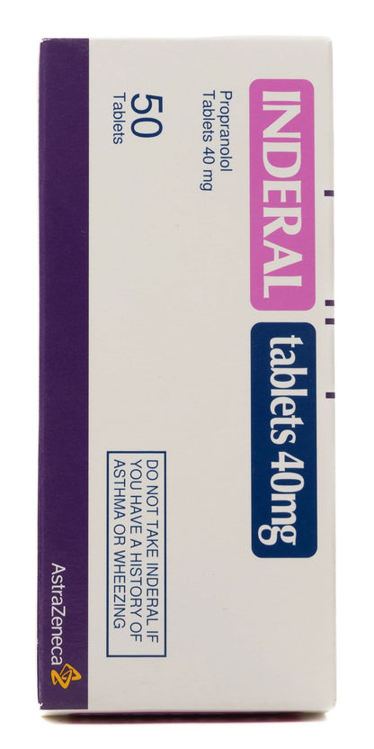 Inderal 40Mg 50 Tablets