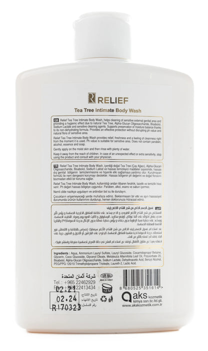 Relief Tea Tree Intimate Body Wash 200 Ml