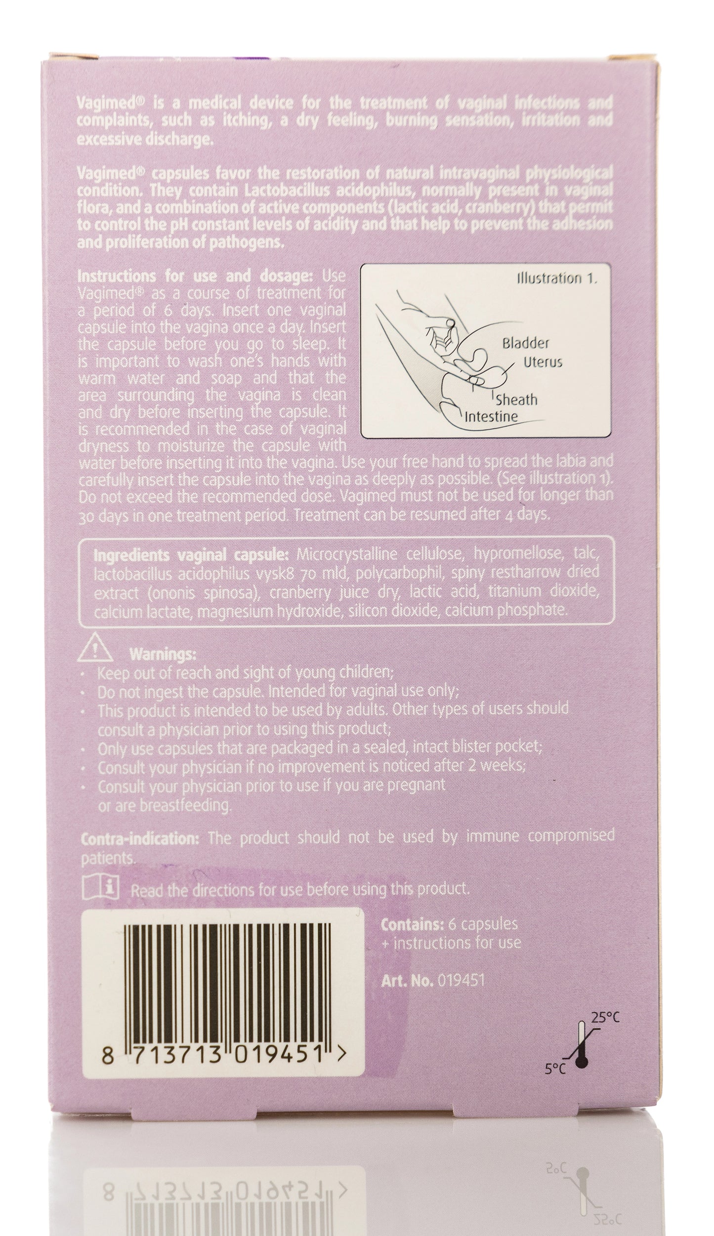 Vagimed Vaginal Capsules 6 Pieces