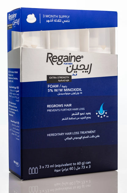 Regaine Foam Men 73Ml 3 Pieces