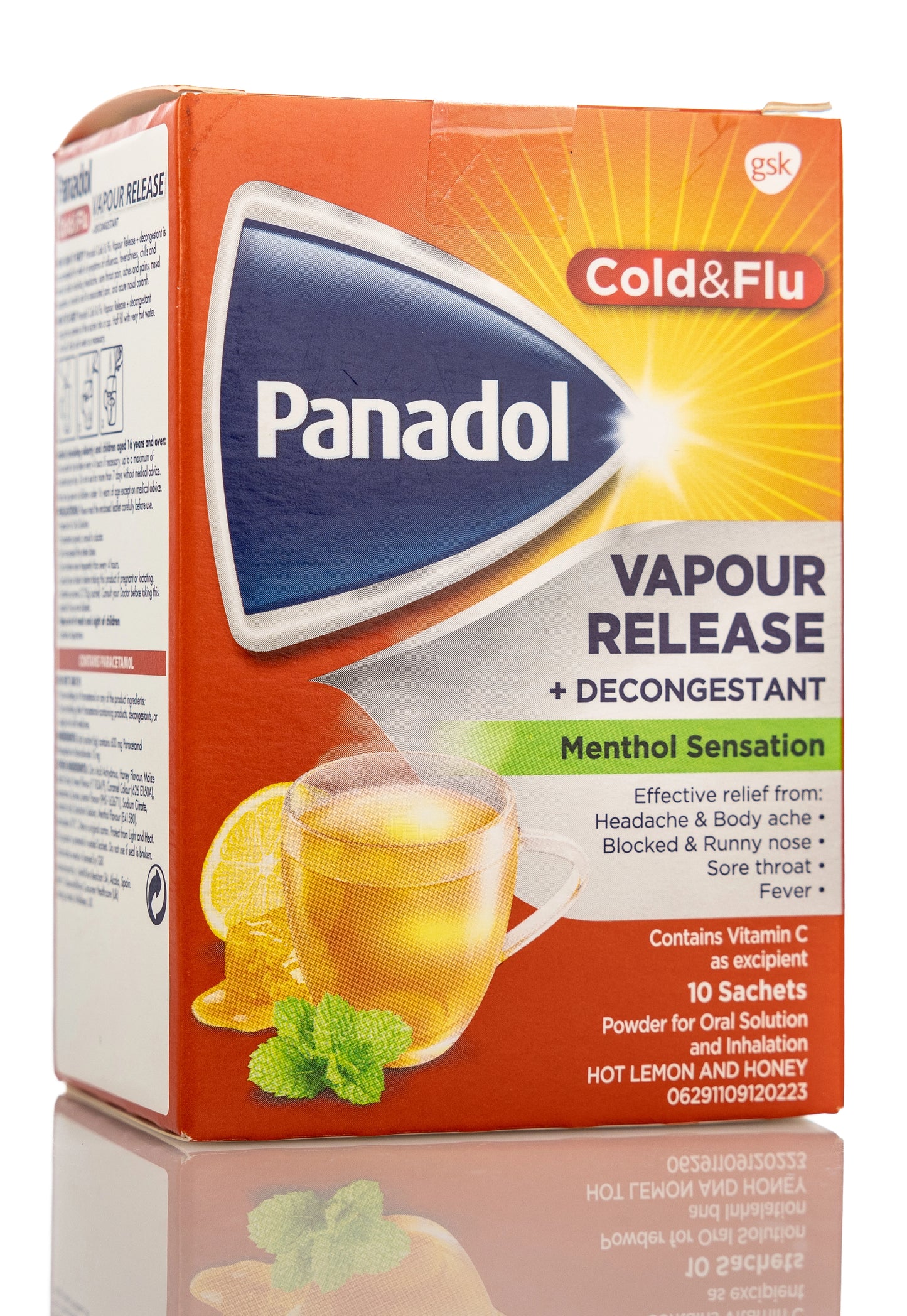 Panadol Cold & Flu Vapour+Decongestant 10 Sachets
