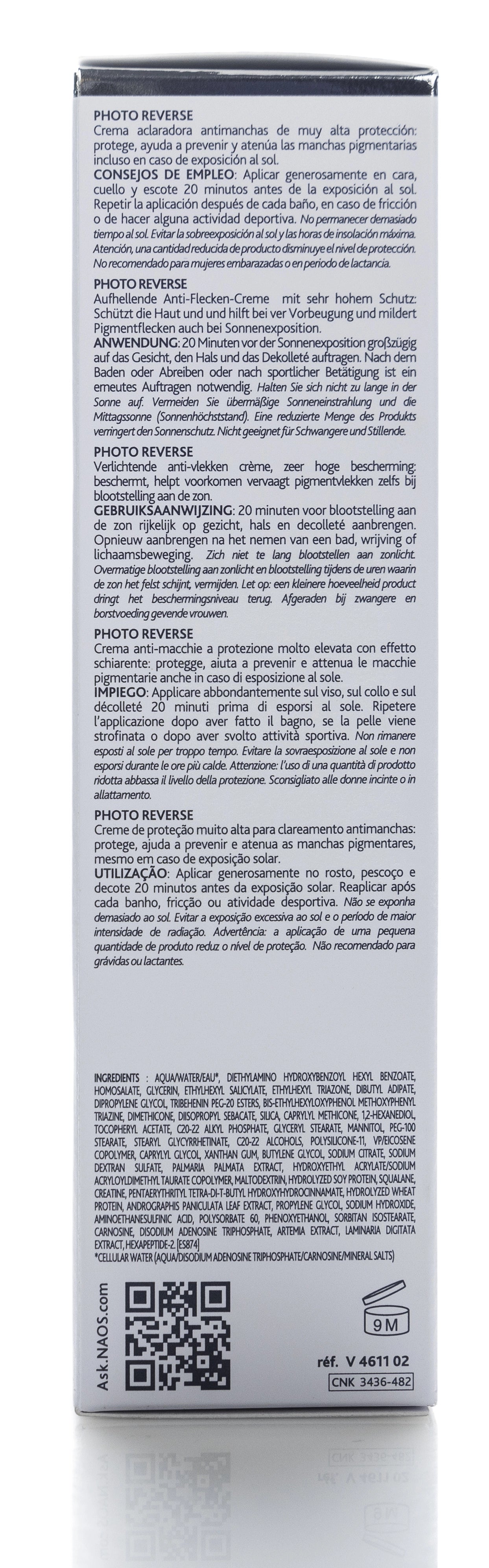 Institut Esthederm Photo Reverse Brightening Protective Anti-Dark Spots Face Care 50 ml