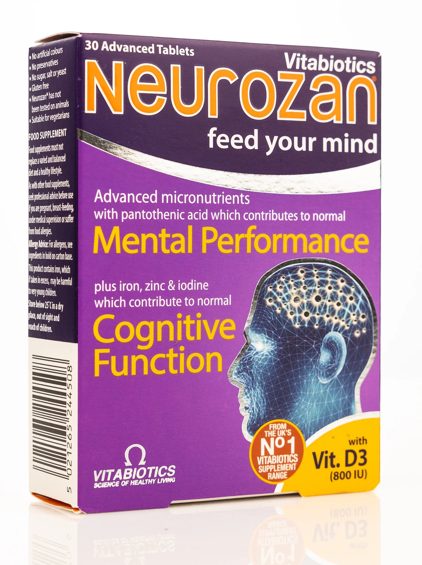 Vitabiotics Neurozan with Vit.D 800IU 30 Tablets