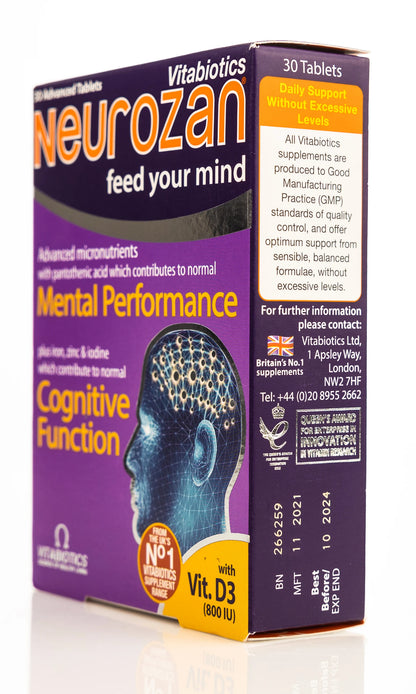Vitabiotics Neurozan with Vit.D 800IU 30 Tablets