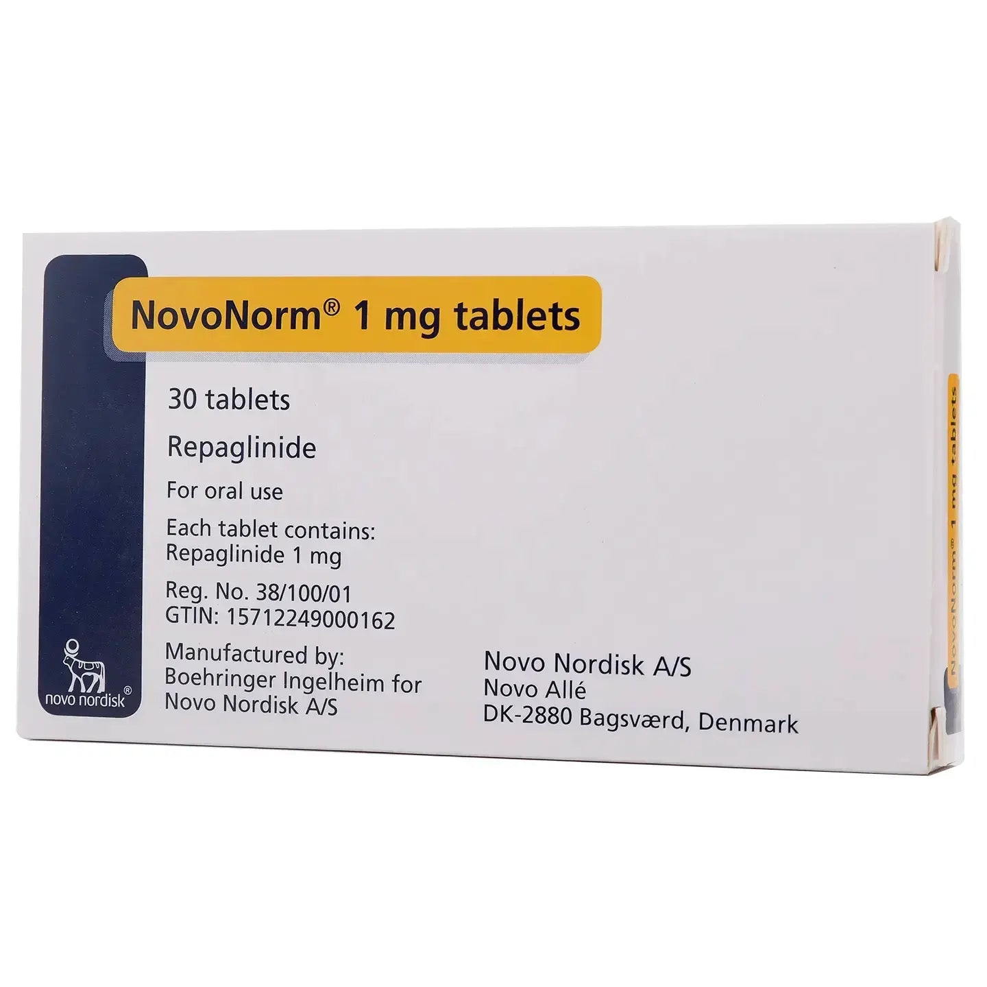 Novonorm 1Mg 30 Tablets