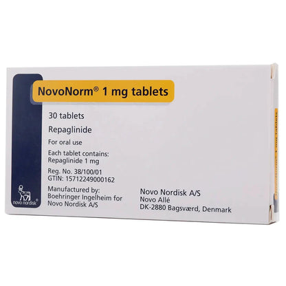 Novonorm 1Mg 30 Tablets
