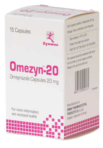 Omezyn 20Mg 15 Capsules