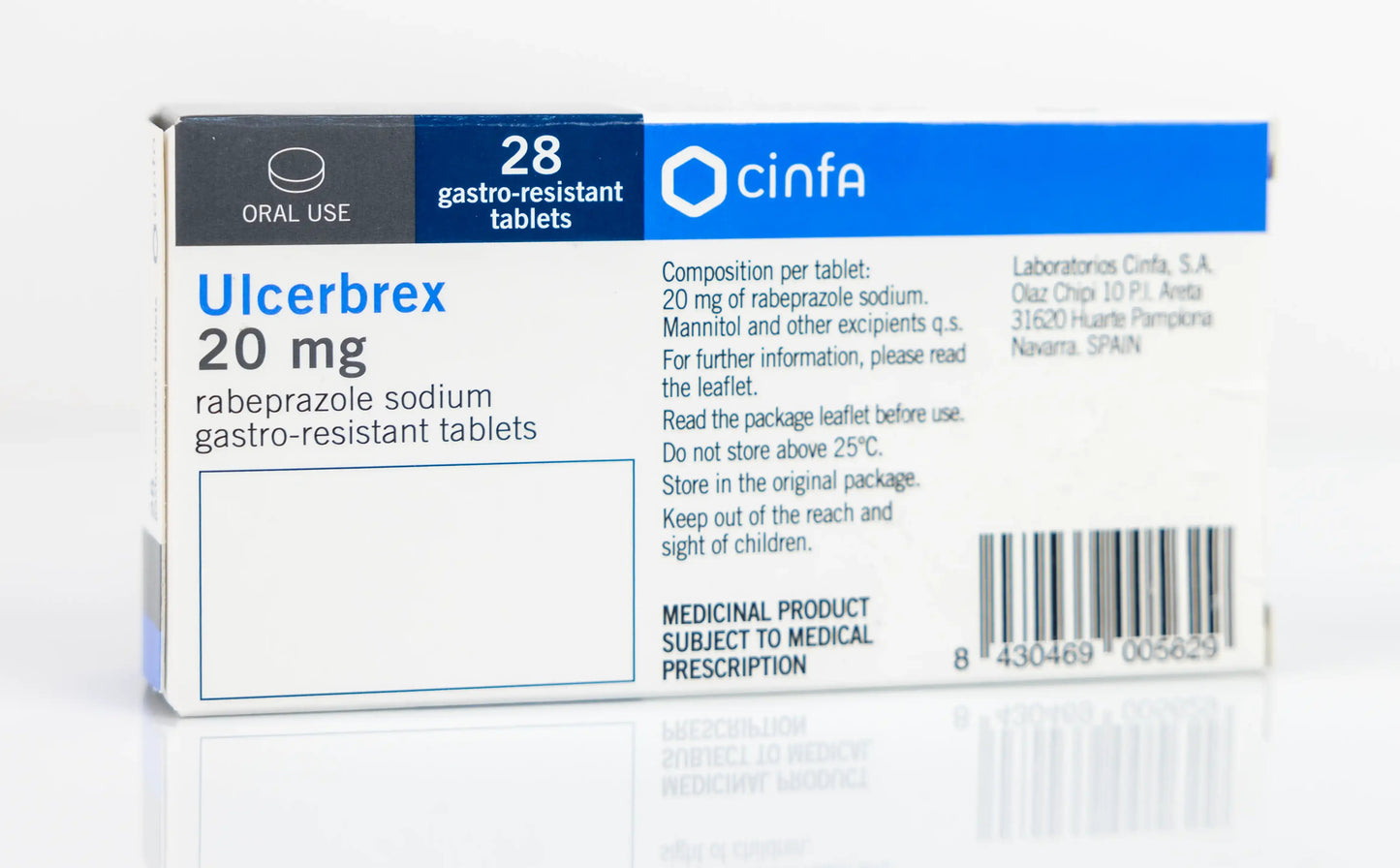 Ulcerbrex 20Mg 28 Tablets