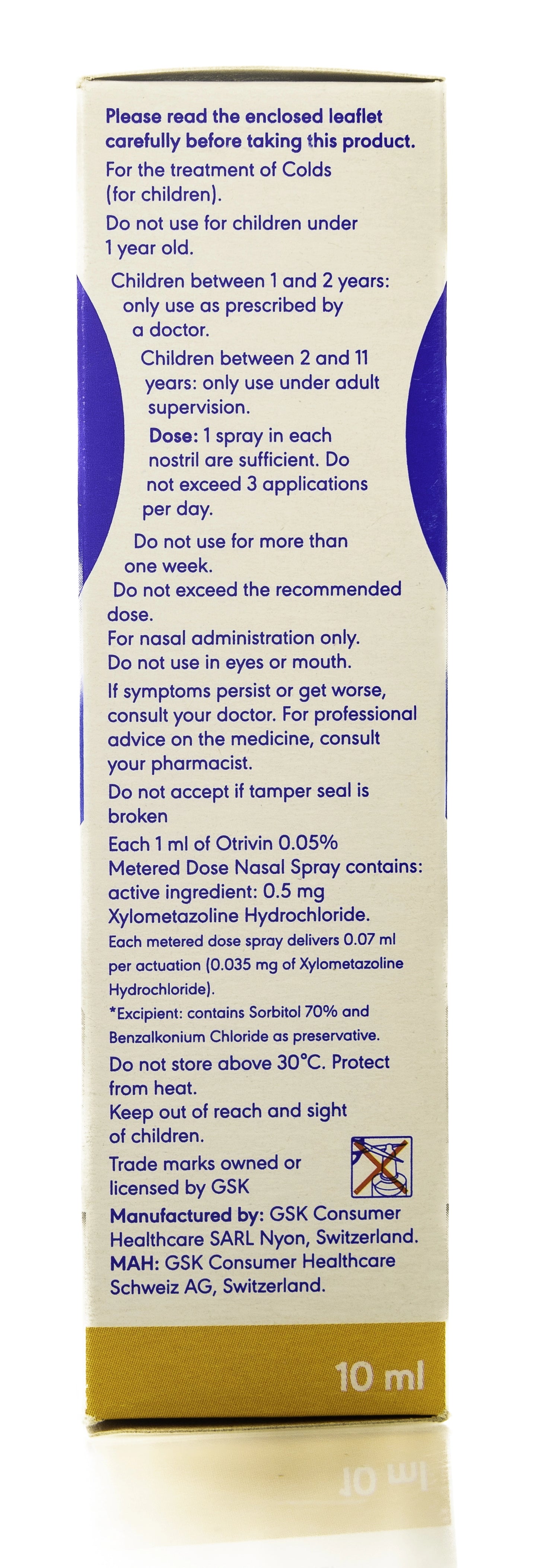 Otrivin Child 0.05% Spray 10Ml