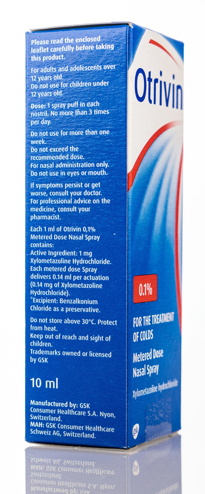 Otrivin Adult 0.1% Spray 10Ml