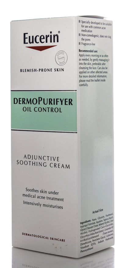 Eucerin DermoPurifyer Oil Control Adjunctive Soothing Cream 50 Ml