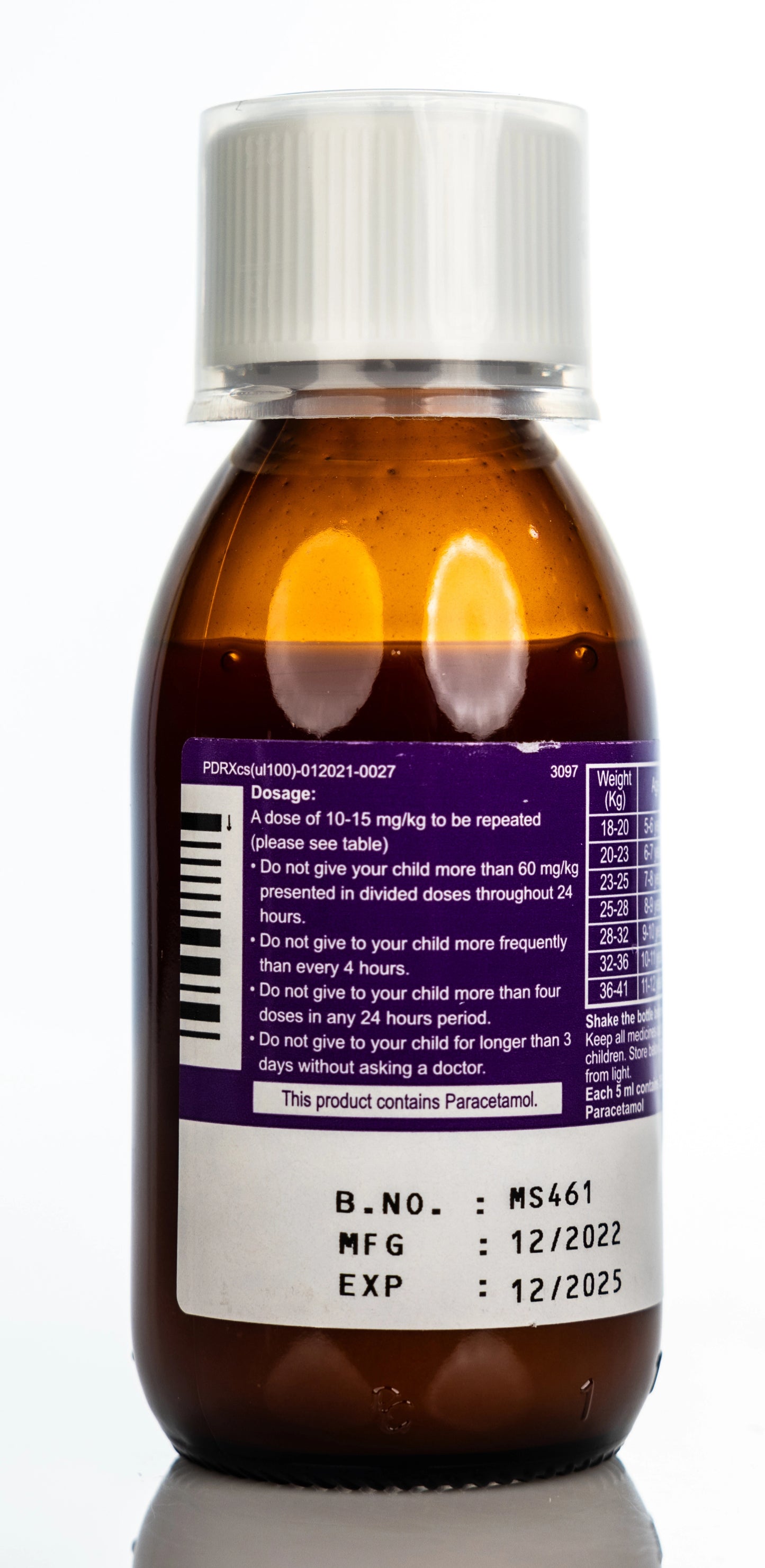 Panadrex Suspension 250Mg 100Ml