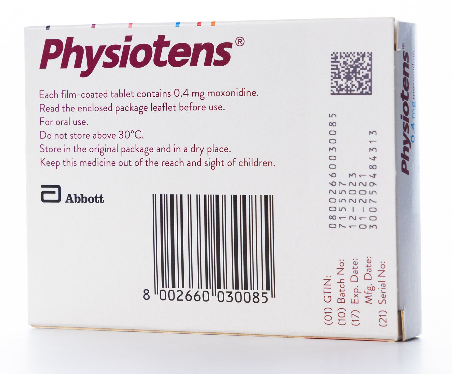 Physiotens 0.4Mg 28 Tablets