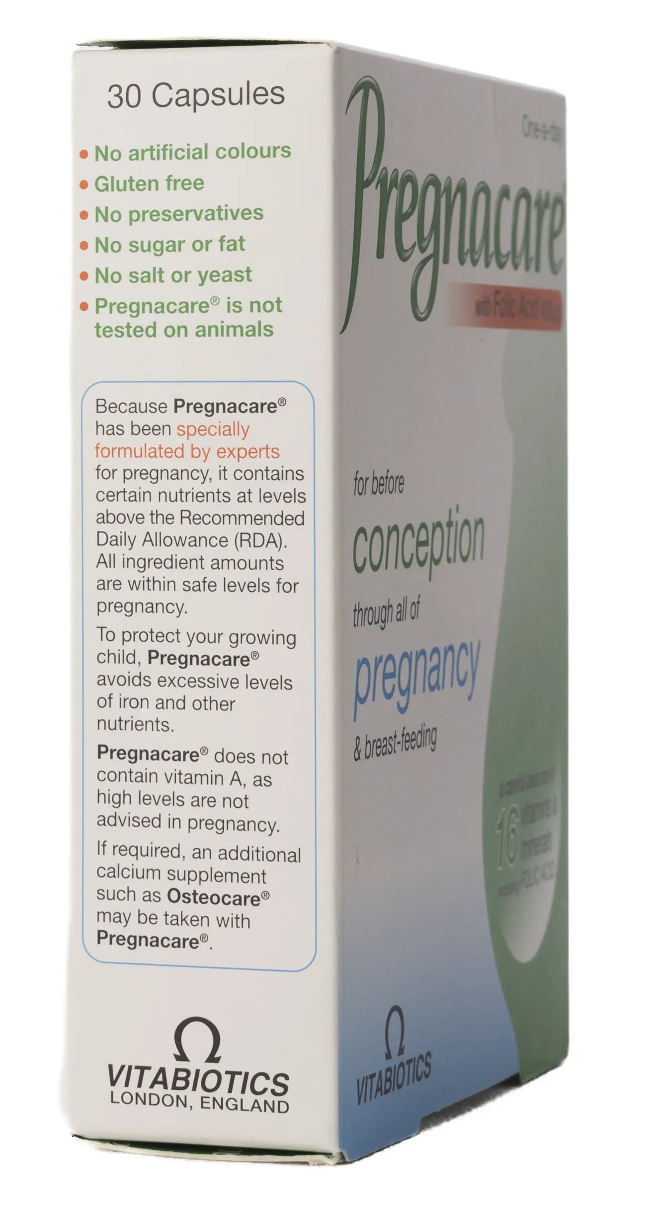 Vitabiotics Pregnacare 30 Capsules