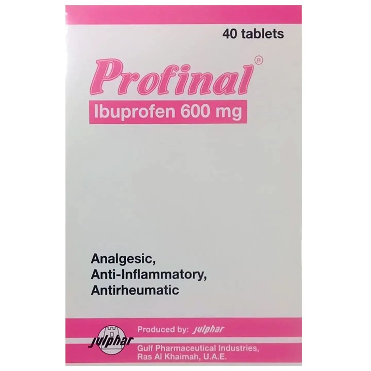 Profinal 600Mg 40 Tablets