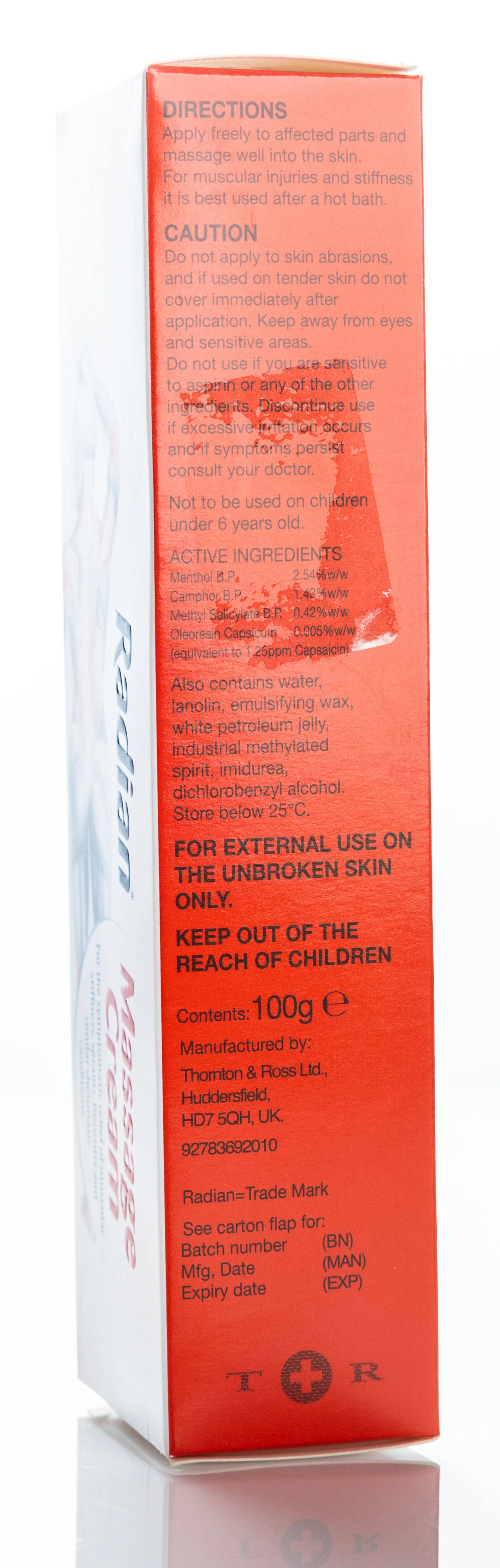 Radian Massage Cream 100Gm