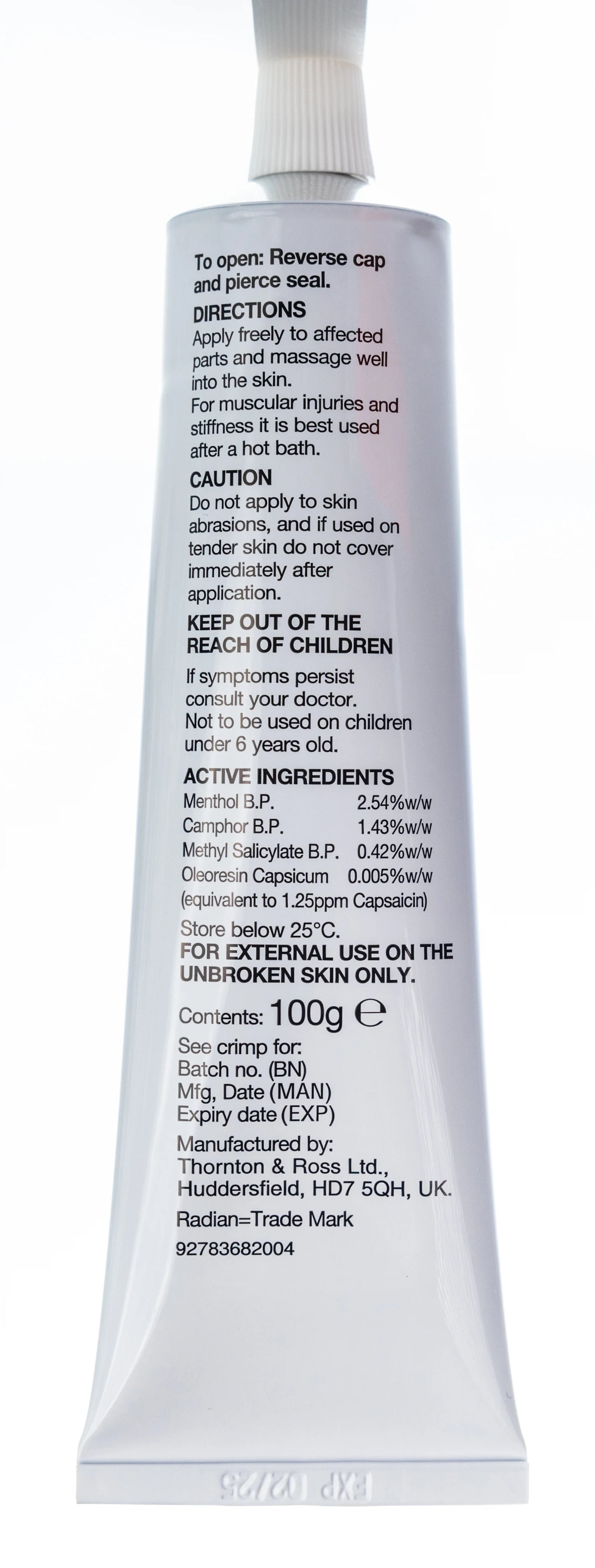 Radian Massage Cream 100Gm