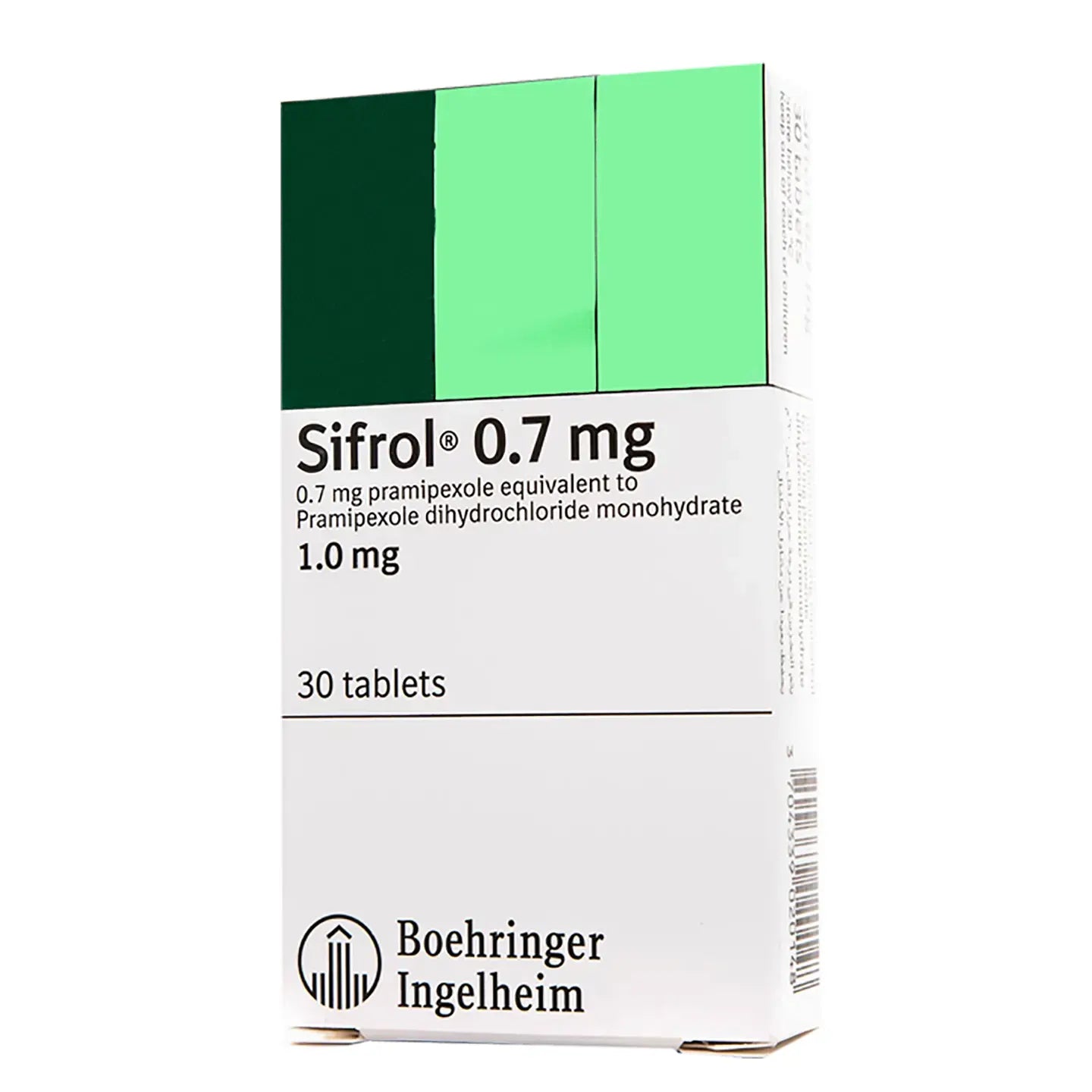 Sifrol 0.7Mg 30 Tablets