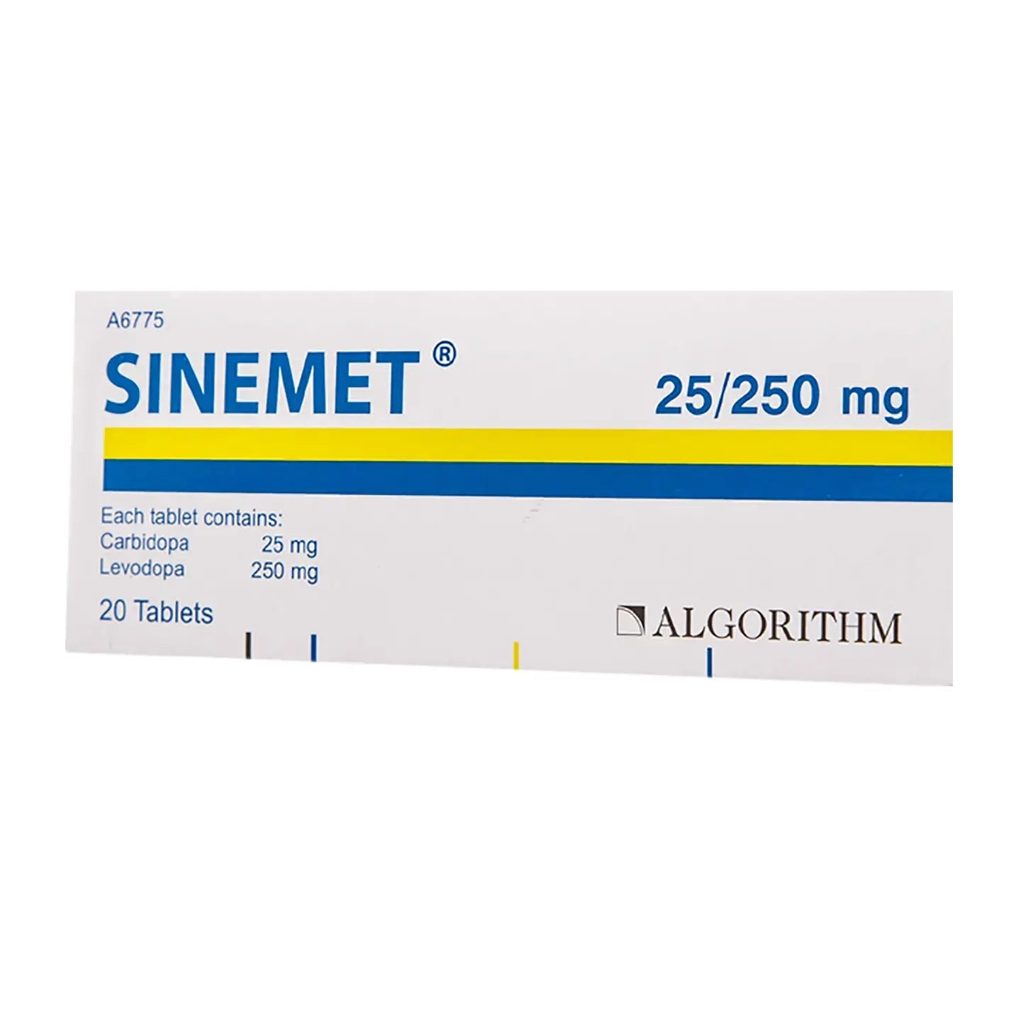 Sinemet 25/250Mg 20 Tablets