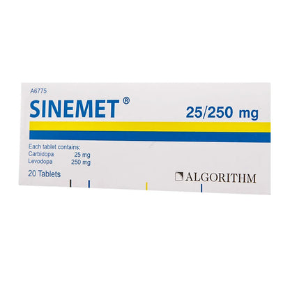 Sinemet 25/250Mg 20 Tablets