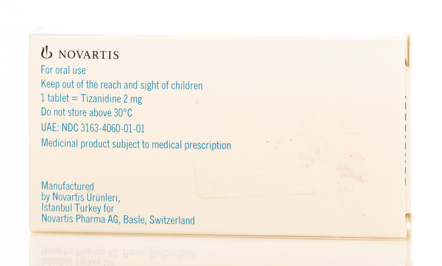 Sirdalud 2Mg 30 Tablets