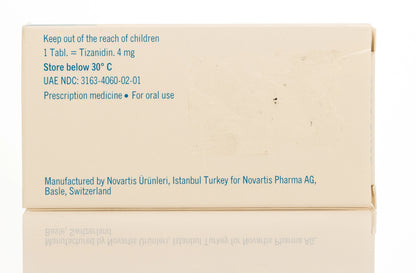 Sirdalud 4Mg 30 Tablets