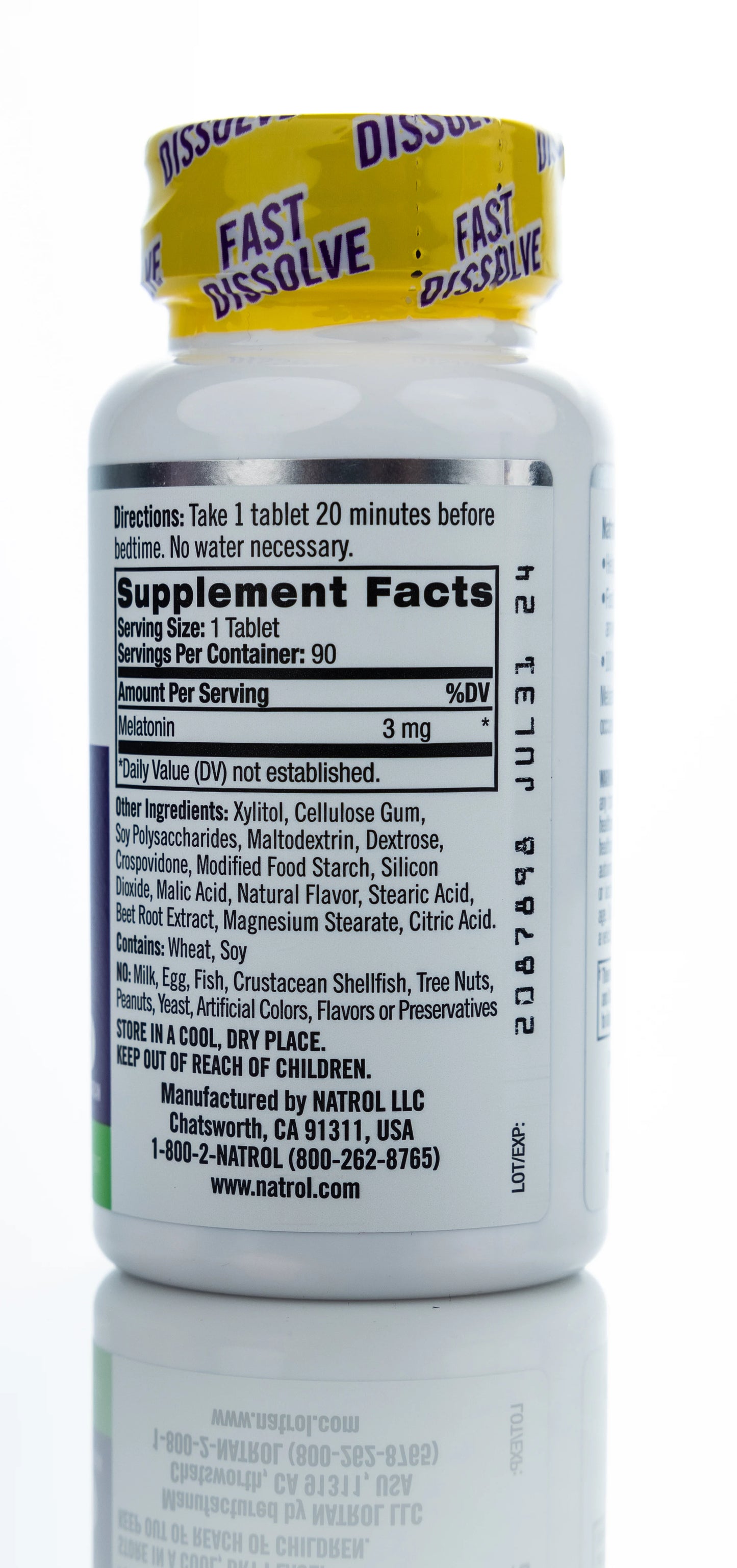 Natrol Melatonin Sleep 3 mg 90 Fast Dissolve Tabets