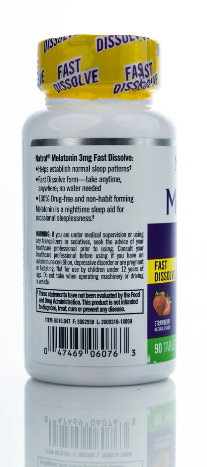 Natrol Melatonin Sleep 3 mg 90 Fast Dissolve Tabets