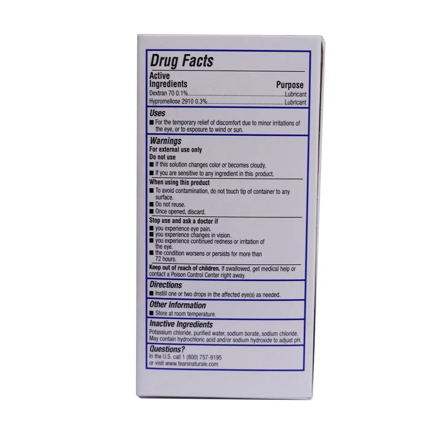 Tears Naturale Free Lubricant 36 Vials