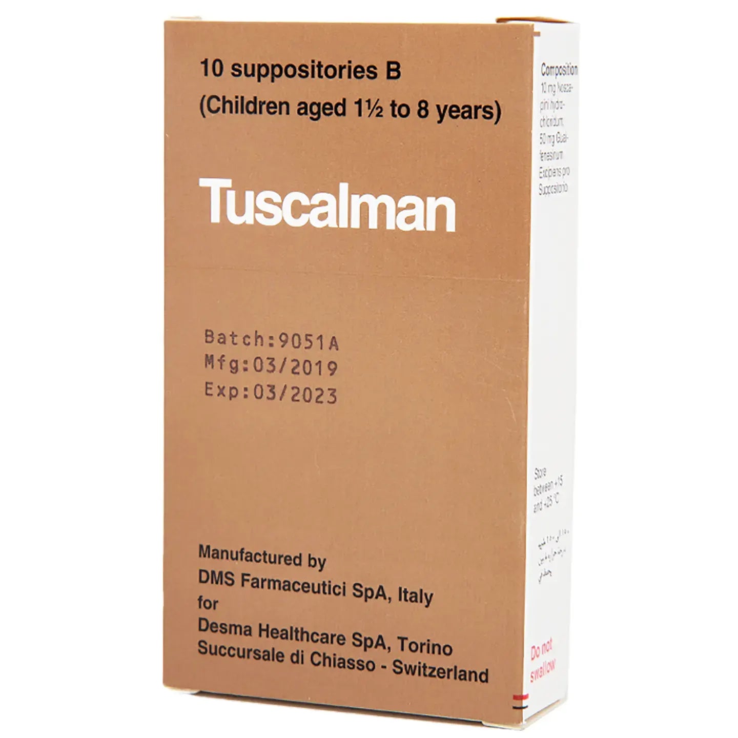 Tuscalman B 10 Suppository