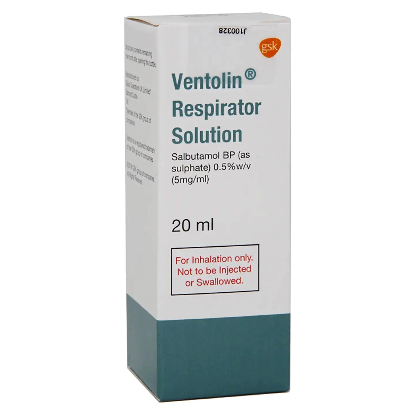 Ventolin Respirator Solution 20Ml