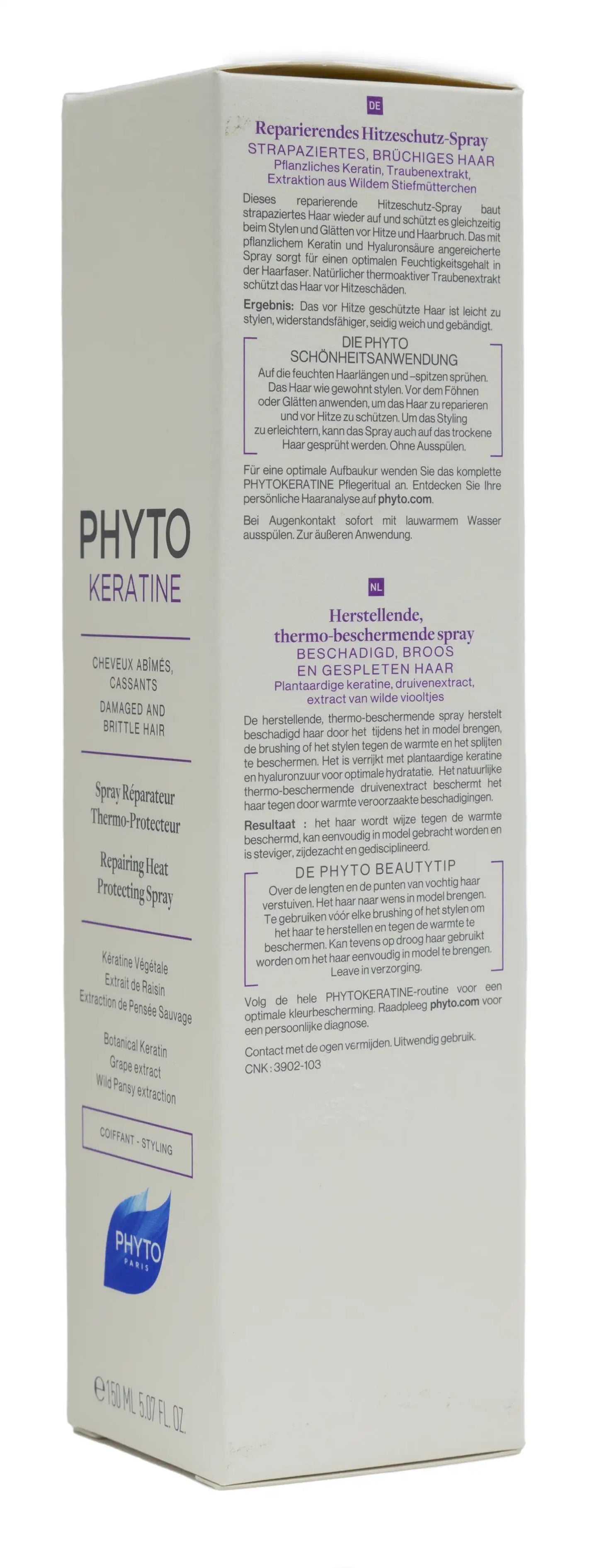 Phyto Keratine Repairing Heat Protection Spray 150 Ml