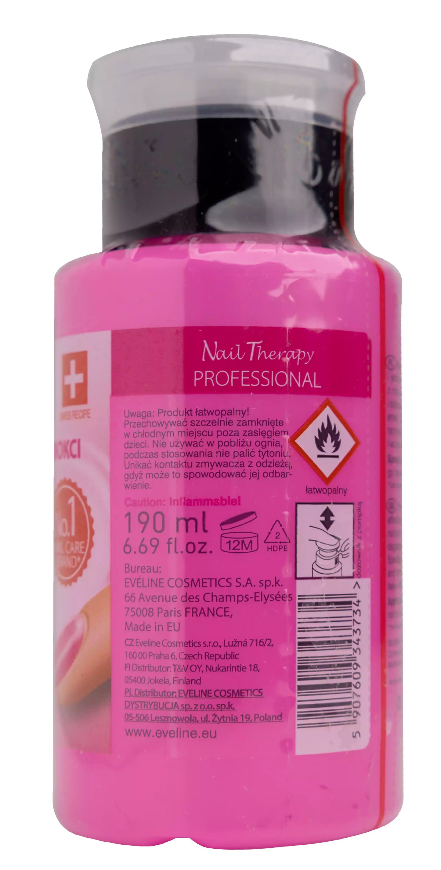 Eveline Nail Therapy SPA Nail Polish Remover Acetone-Free 190 Ml