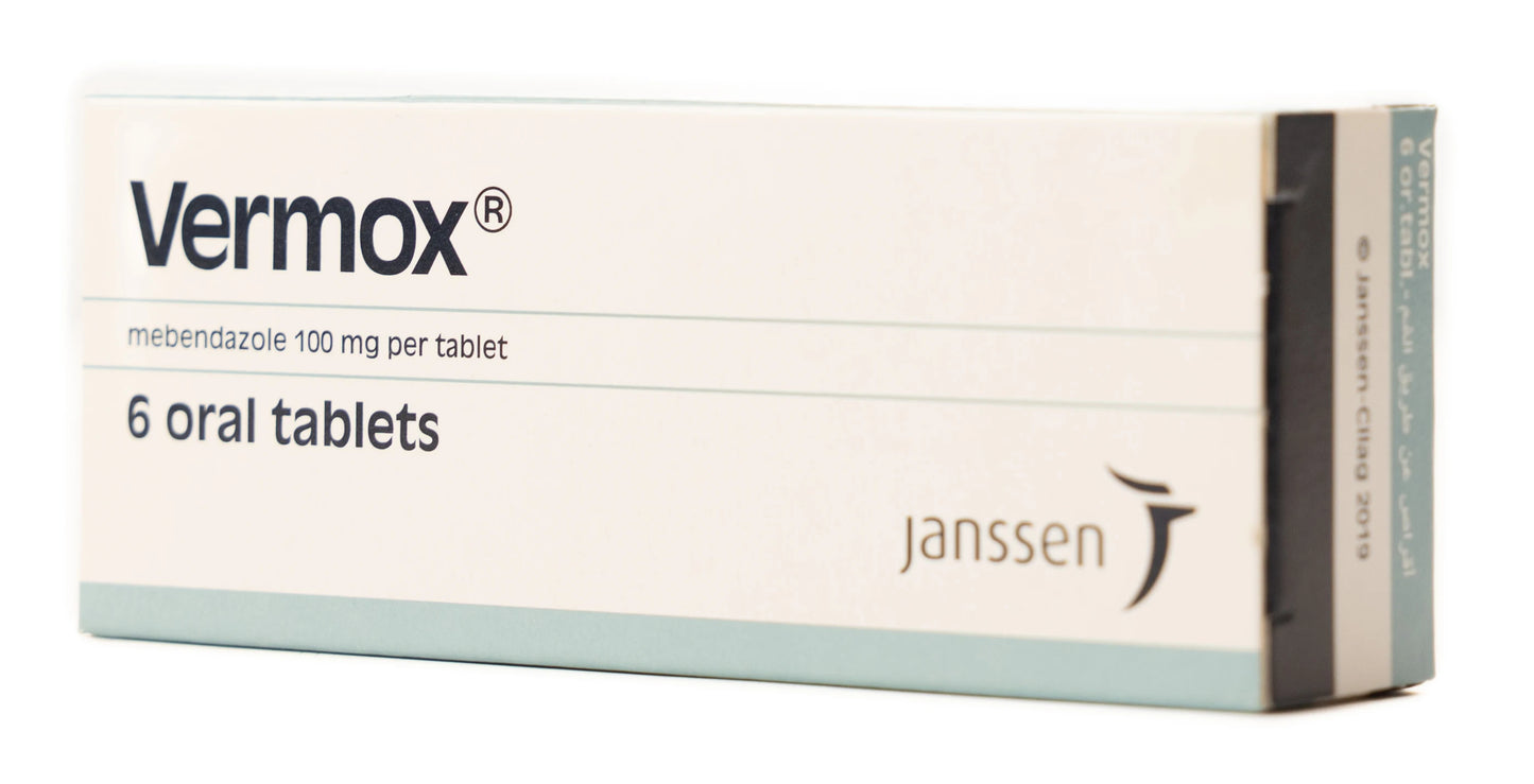 Vermox 100Mg 6 Tablets