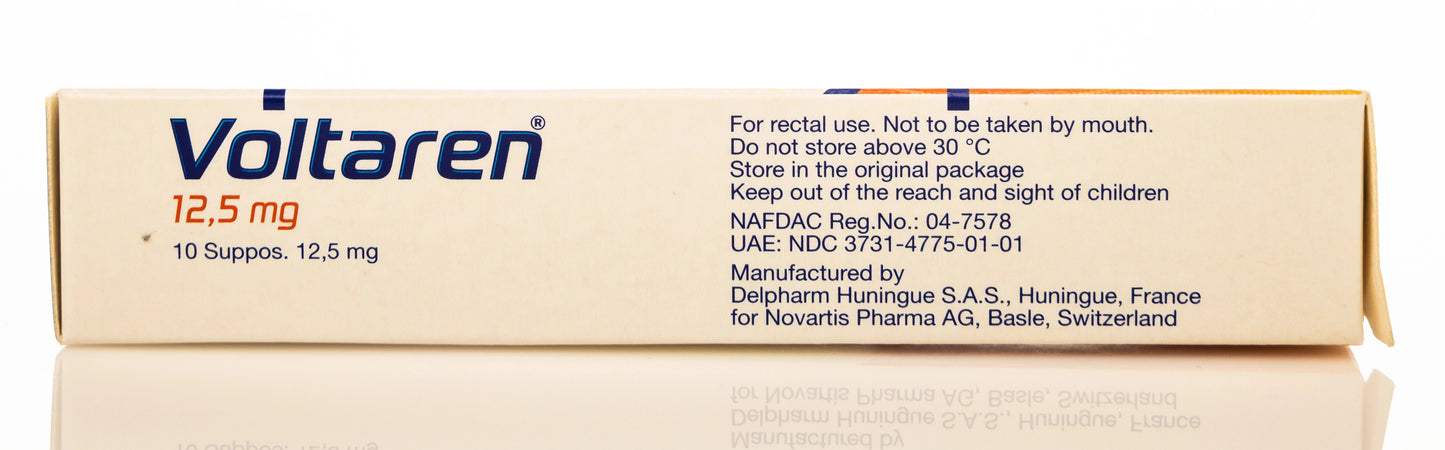 Voltaren 12.5Mg 10 suppositories