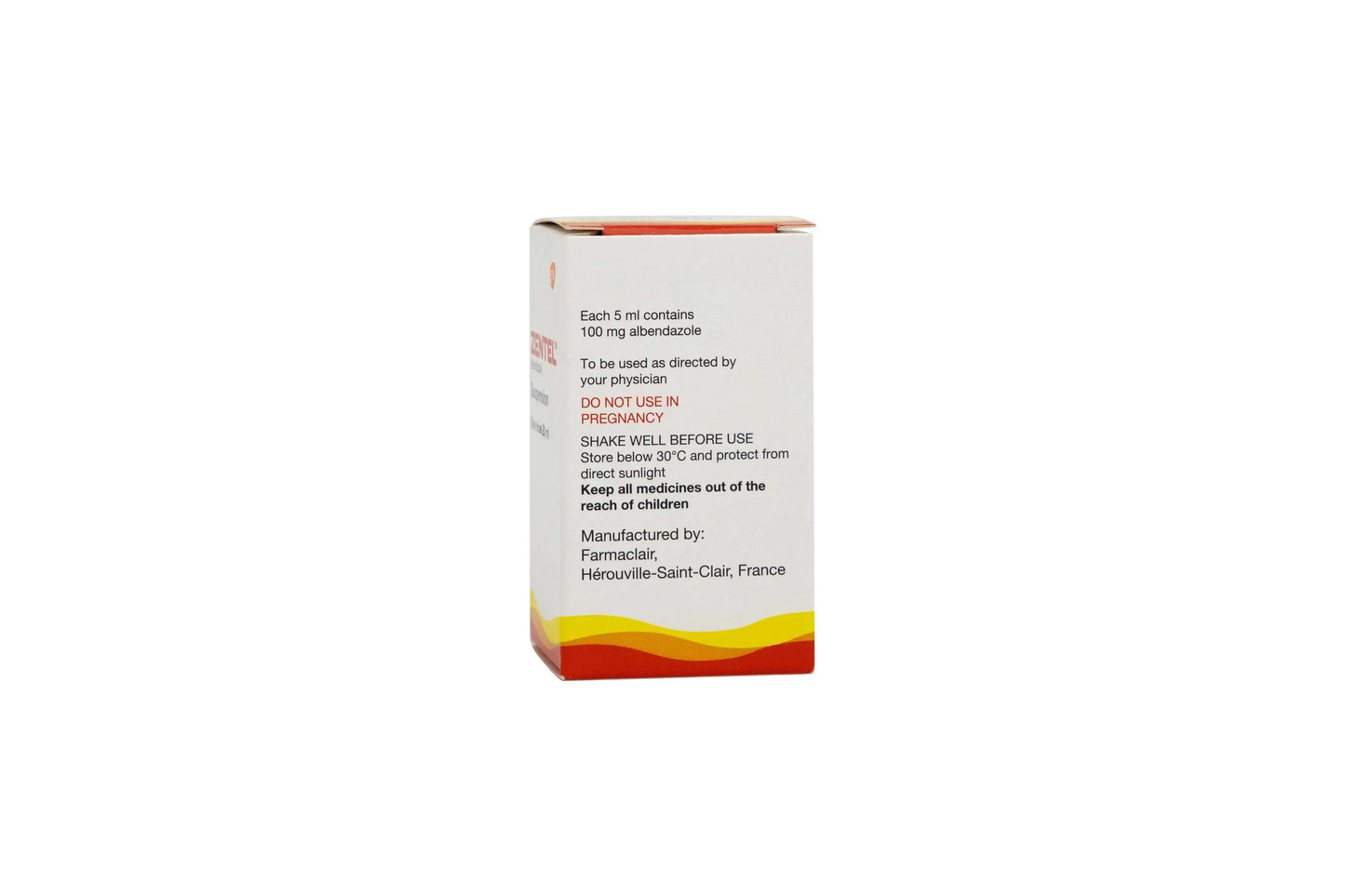 Zentel 2% Suspension 20Ml