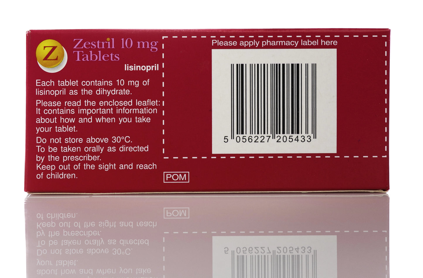 Zestril 10Mg 28Tablets