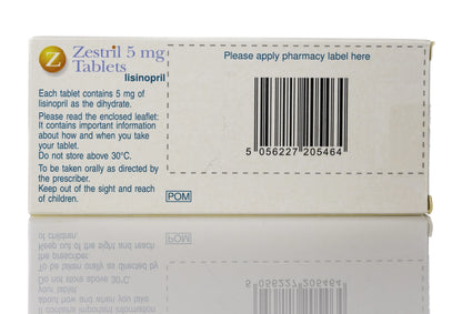 Zestril 5Mg 28Tablets