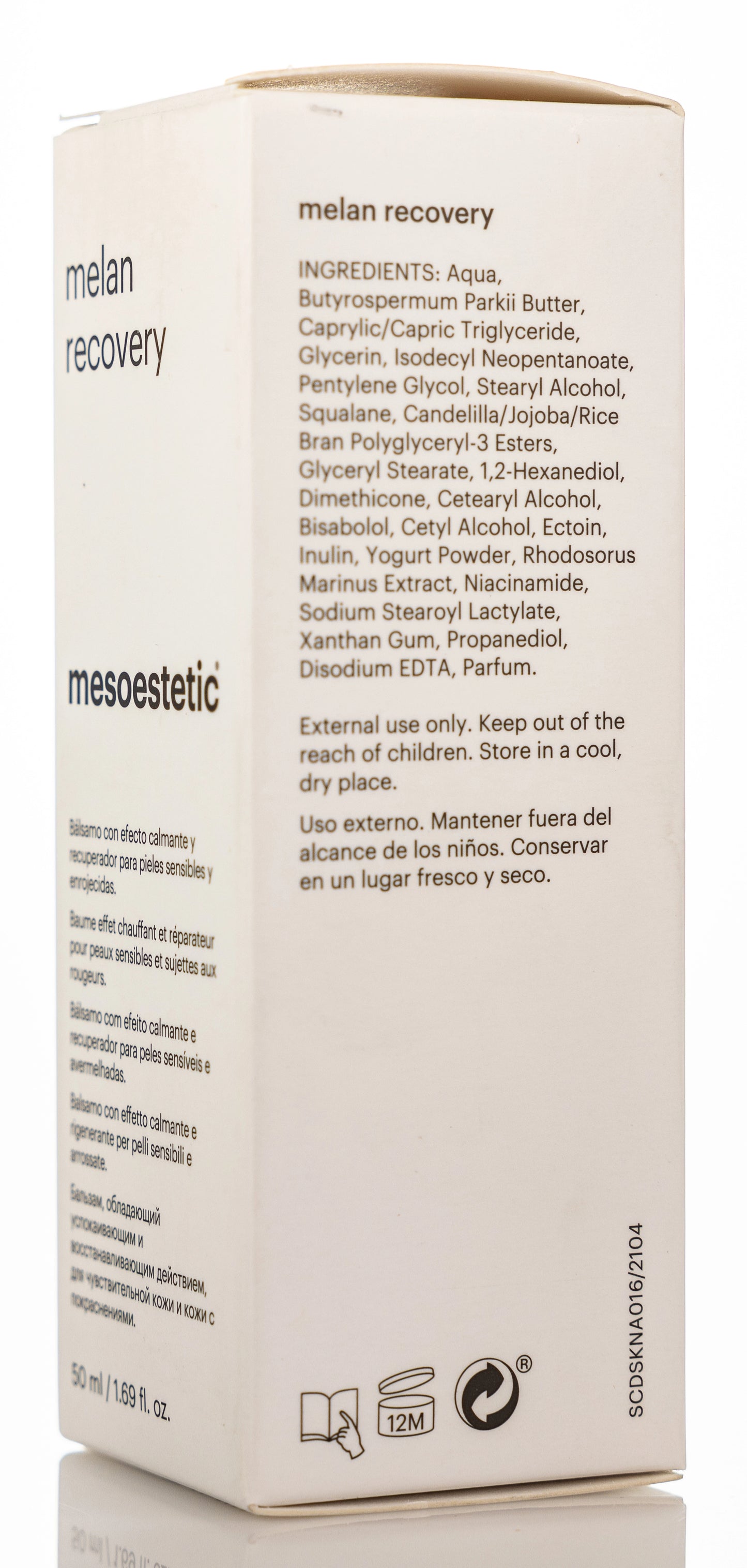 Mesoestetic Melan Recovery Cream 50 Ml