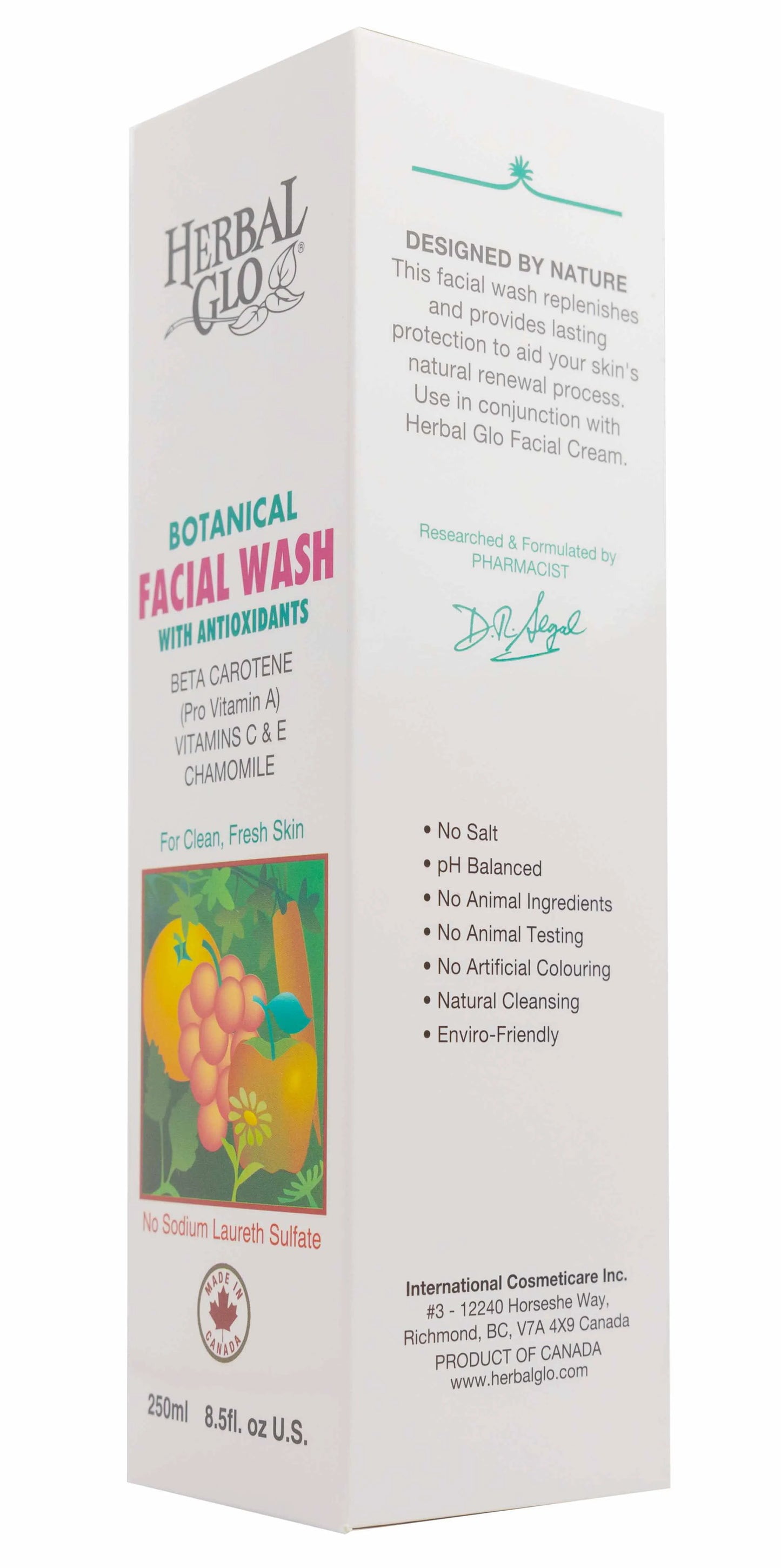 Herbal Glo Botanical Face Wash 250 Ml