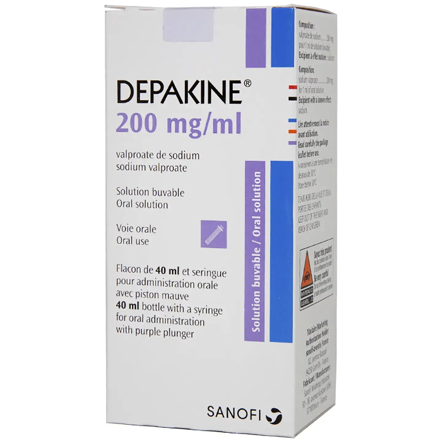 Depakine 200Mg Oral Suspension 40Ml