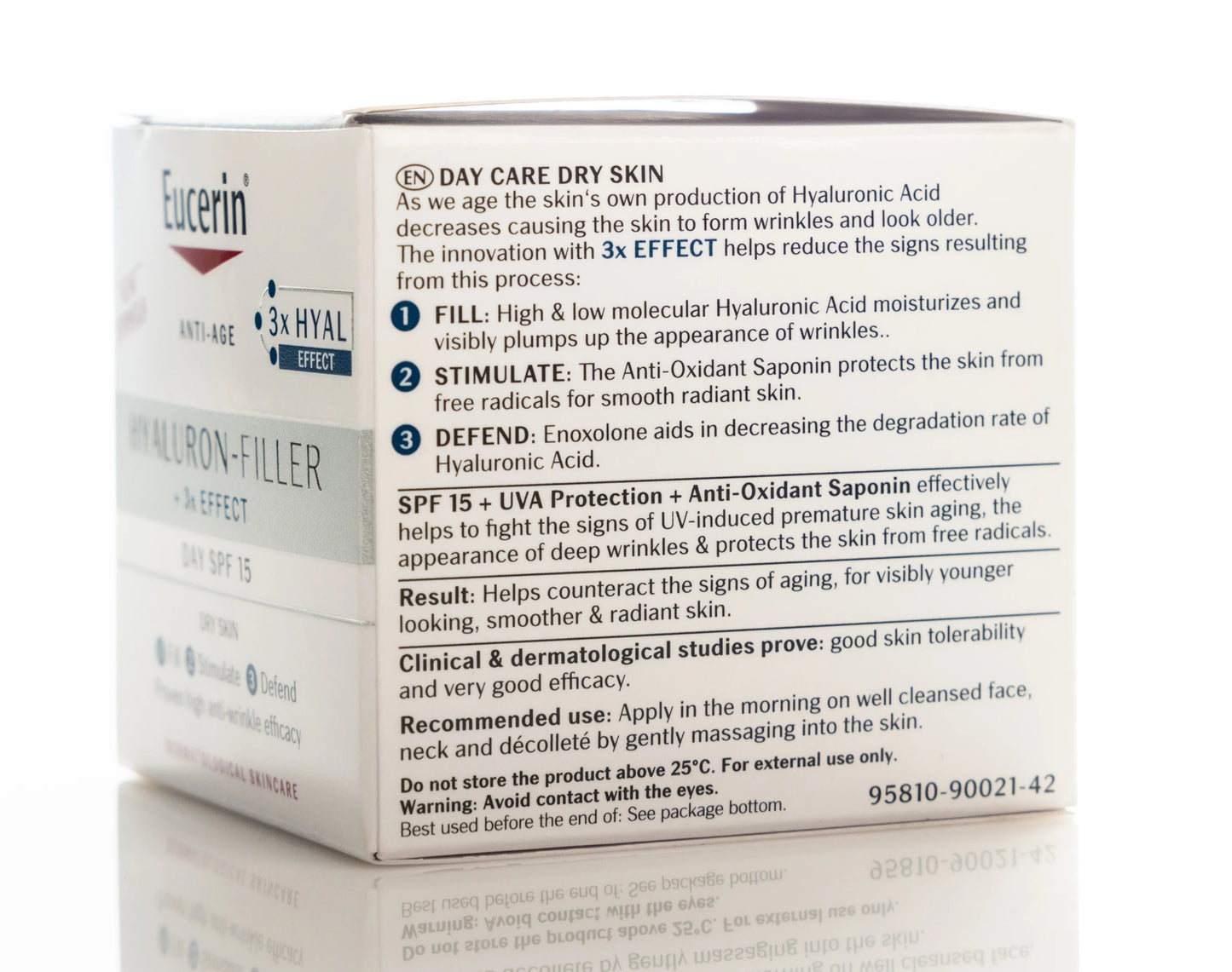 Eucerin Hyaluron-Filler +3x Effect Day Cream SPF 15 for Dry Skin 50 Ml