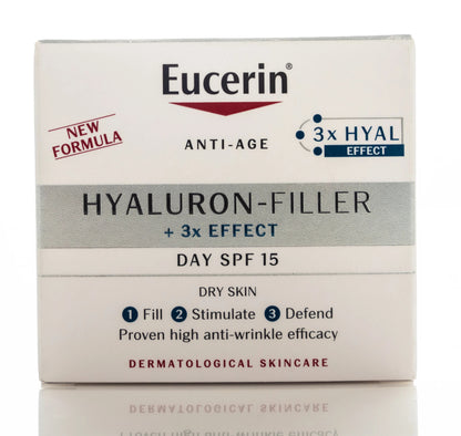 Eucerin Hyaluron-Filler +3x Effect Day Cream SPF 15 for Dry Skin 50 Ml