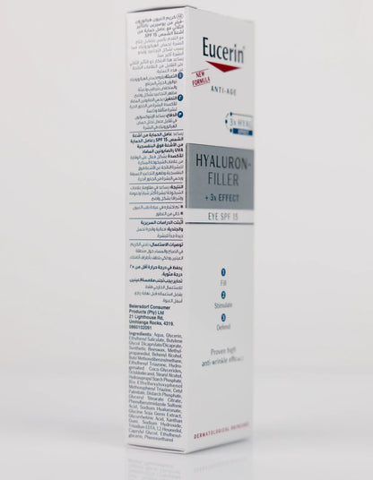 Eucerin Hyaluron-Filler +3x Effect SPF 15 Eye Cream 15 Ml