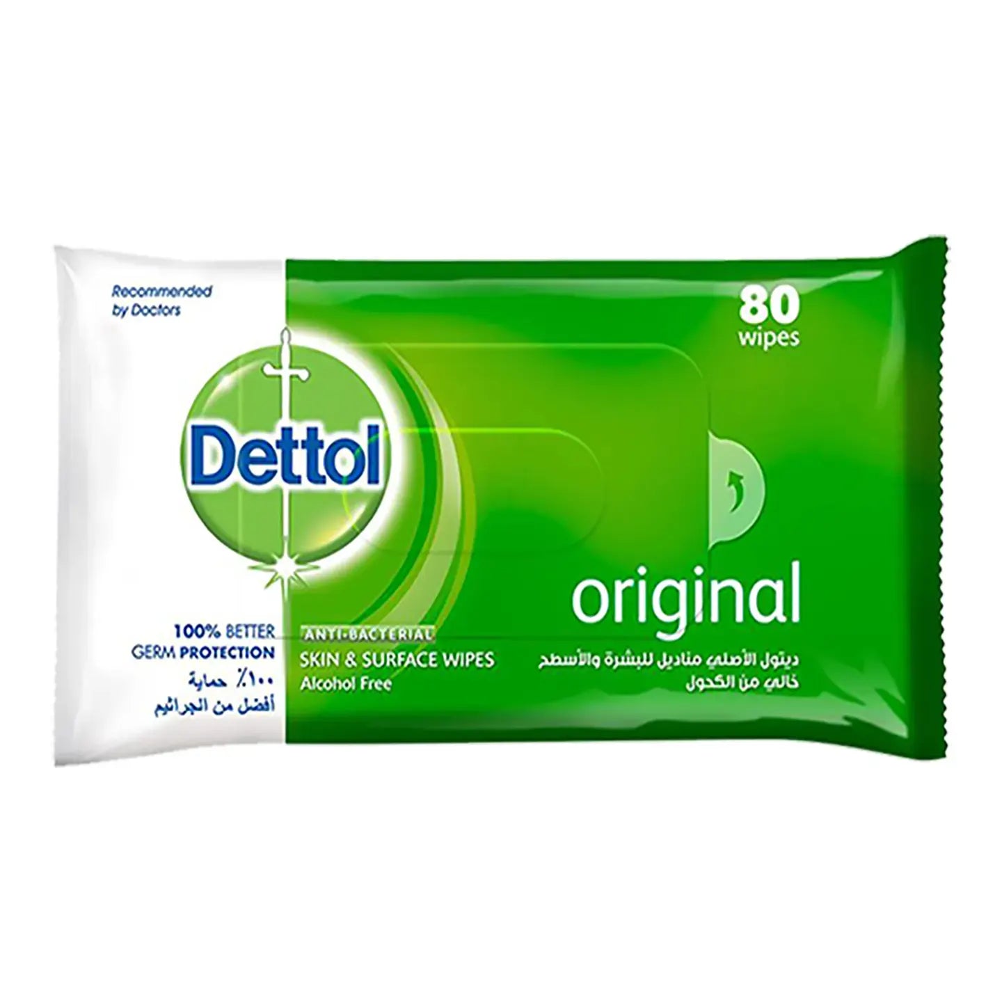 Dettol Anti-Bacterial Wipes 80 Pieces
