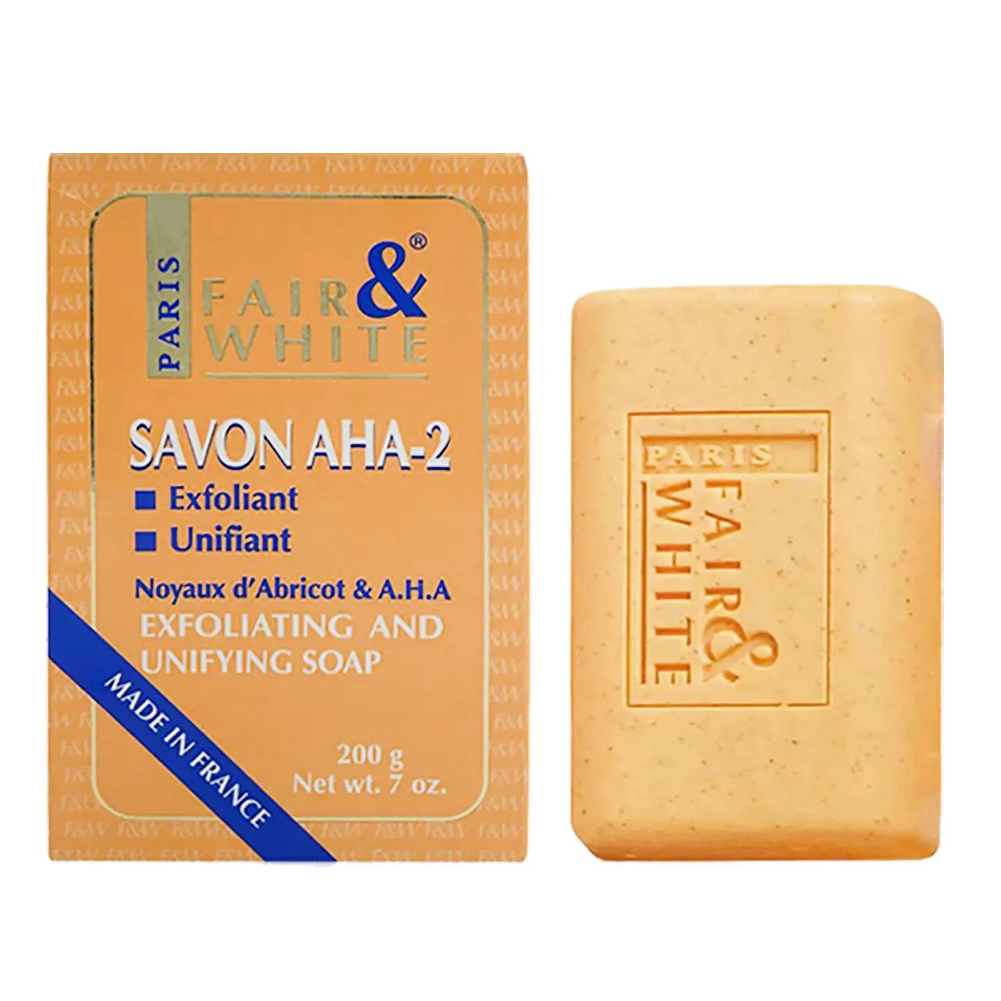 Fair And White AHA-2 Yellow Exfoliating and Unifying Soap 200 Gm